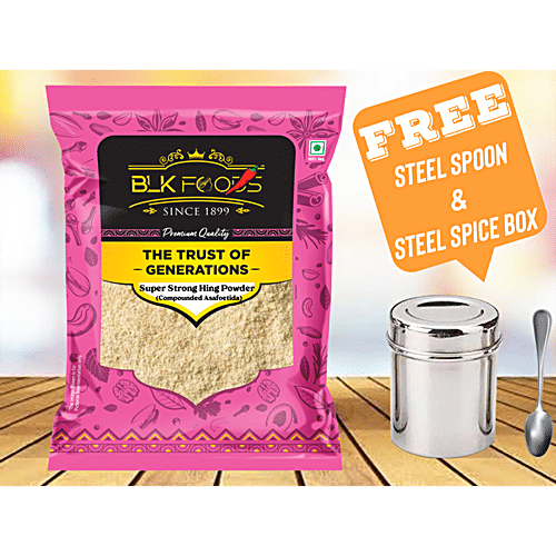 Buy BLK Foods Compounded Asafoetida Super Strong Hing Powder Online At