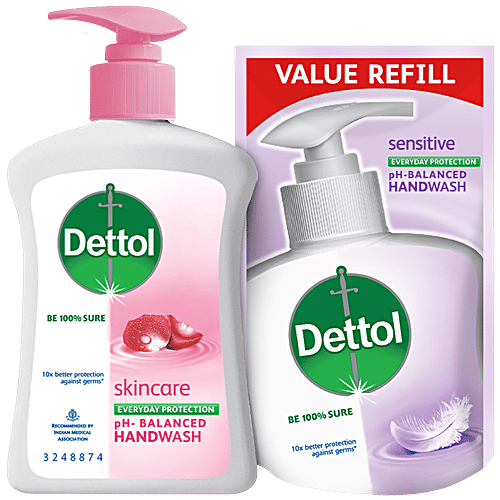 Buy Dettol Skincare PH Balanced Liquid Handwash 10x Better Germ