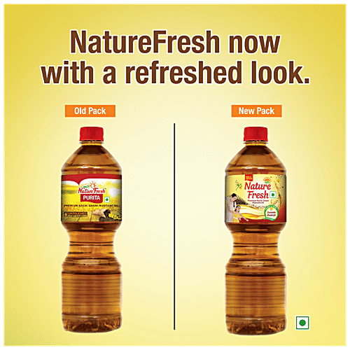 Buy Nature Fresh Kachi Ghani Pure Mustard Oil Ltr Bottle Online At