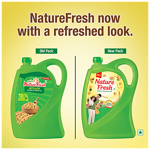 Buy Nature Fresh Soyabean Oil Acti Lite Refined 5 Ltr Can Online At The