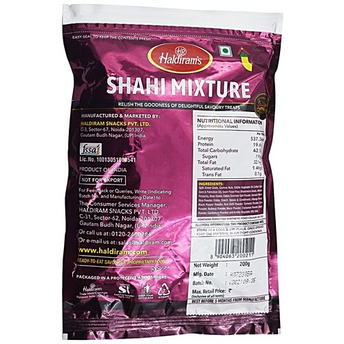 Buy Haldirams Namkeen Shahi Mixture Del Gm Pouch Online At The Best