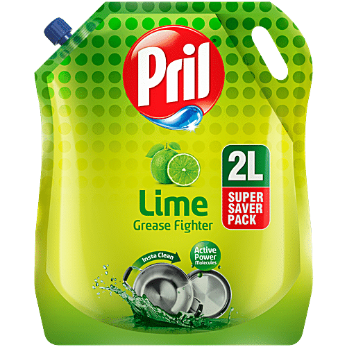 Buy Pril Dishwash Liquid Gel Lime Pouch Online At Best Price Of Rs