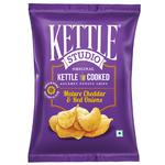 Buy Kettle Studio Potato Chips Mature Cheddar Red Onion 125 Gm Online