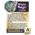 Buy The Aroma Factory Incense Sticks Agarbatti White Sage Made With