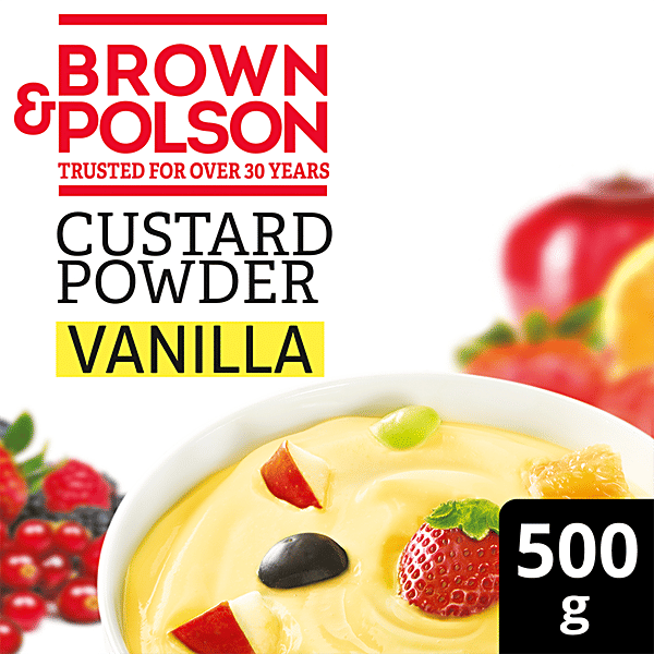 Buy Brown Polson Custard Powder Vanilla Flavor 500 Gm Online At Best