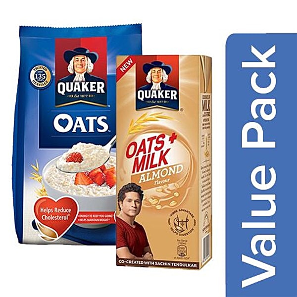 Buy Quaker Oats Kg Oats Milk Almond Flavour Mlx Online At