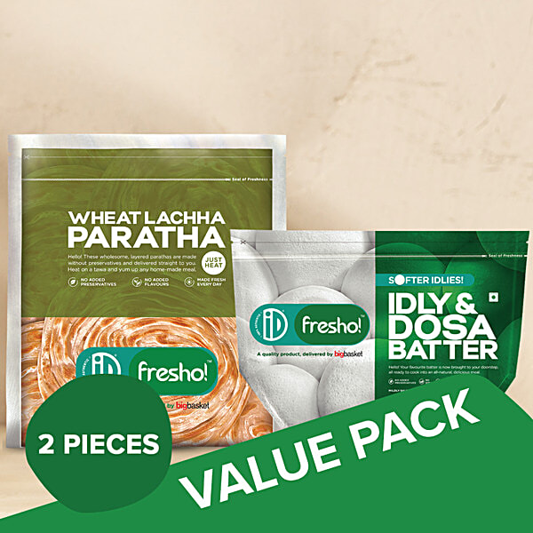 Buy ID Fresho Idly Dosa Batter 1 Kg Whole Wheat Lachha Paratha