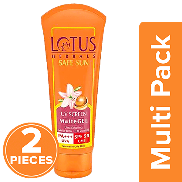 Buy Lotus Herbals Safe Sun Uv Screen Matte Gel PA SPF 50 Online At