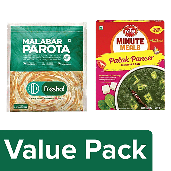 Buy Bb Combo ID Fresho Malabar Parota Paratha 400g MTR Ready To Eat