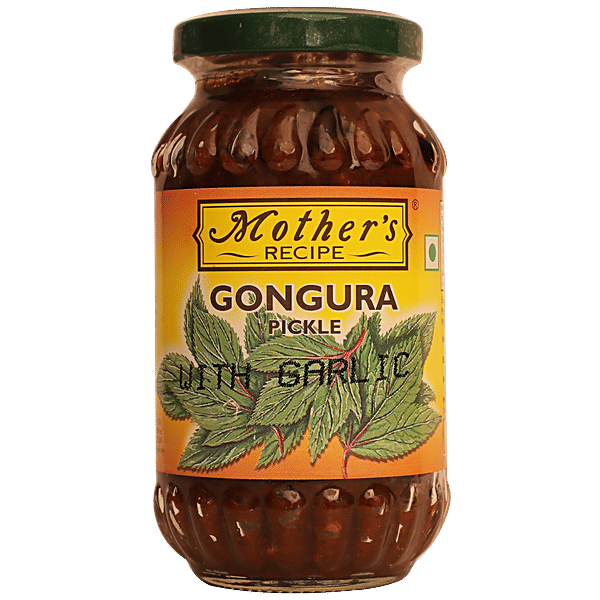 Buy Motherss Recipe Pickle Andhra Gongura With Garlic 300 Gm Jar Online