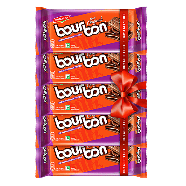 Buy Britannia Bourbon Biscuits 120 Gm Pouch Online At The Best Price Of