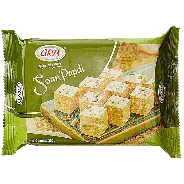 Buy Grb Soan Papdi Real Cardamom Gm Pouch Online At Best Price