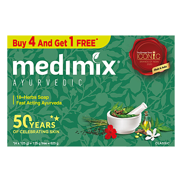 Buy Medimix Bathing Soap Classic Ayurvedic 18 Herbs 125 Gm Online At