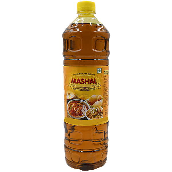 Buy Mashal Kachi Ghani Mustard Oil Ltr Jar Online At The Best Price