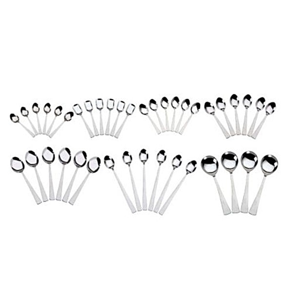 Buy Elegante Vectra Stainless Steel Serving Spoon Set 40 Pcs Online At