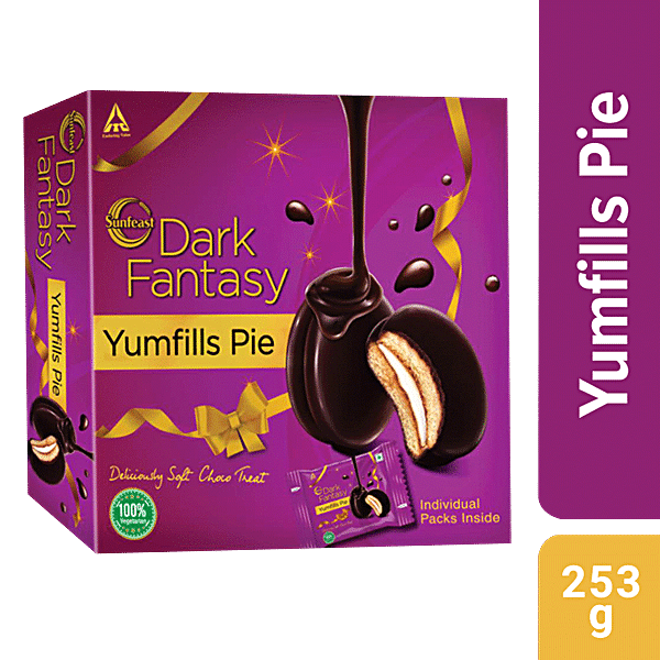 Buy Sunfeast Dark Fantasy Yumfills Rich Chocolate Pie Cake Online At