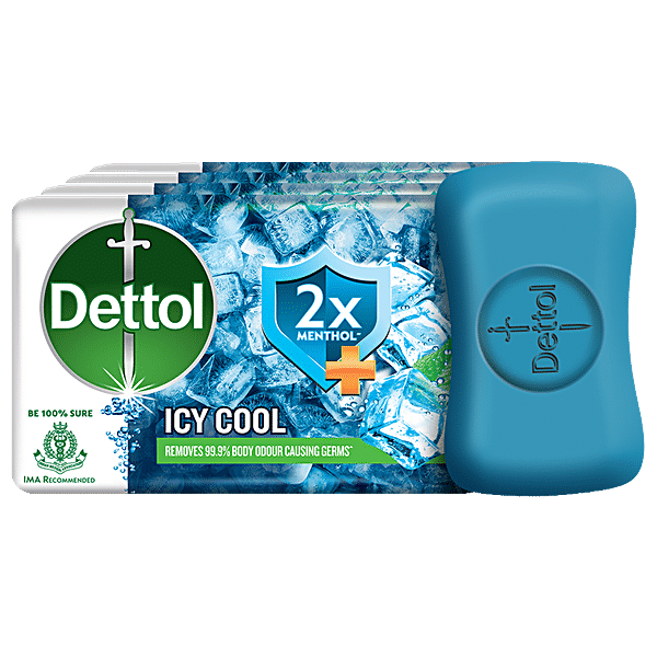 Buy Dettol Bathing Bar Soap Germ Protection Cool Gm Online At Best