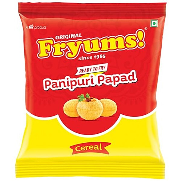 Buy Fryums Original Ready To Fry Pani Puri Papad Cereal Online At Best