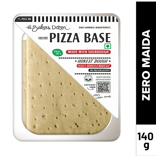 Buy The Baker S Dozen Pizza Base Sourdough Wholewheat Online At