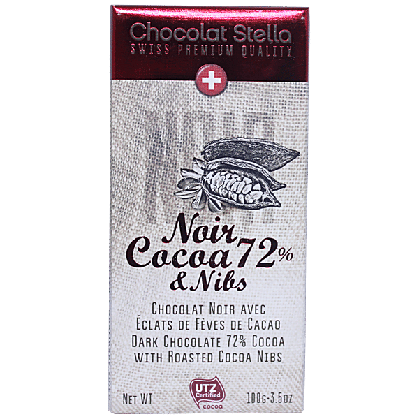 Buy Chocolate Stella Swiss Premium Quality Dark Chocolate 72 Cocoa