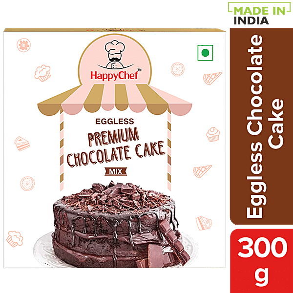 Buy HappyChef Eggless Premium Chocolate Cake Mix Quick Easy Online