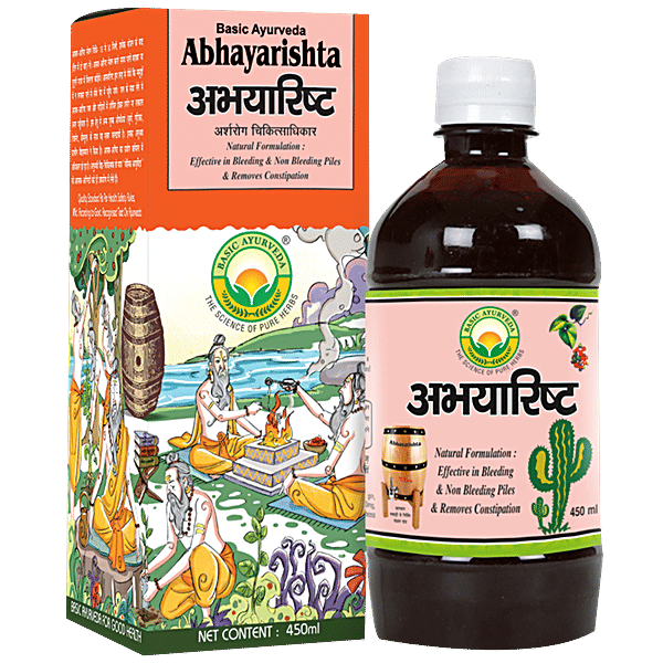 Buy Basic Ayurveda Abhayarishta Syrup Helpful In Constipation