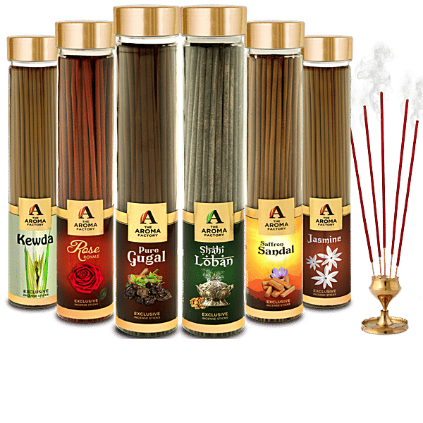 Buy The Aroma Factory Incense Sticks Agarbatti Assorted Flavours Made