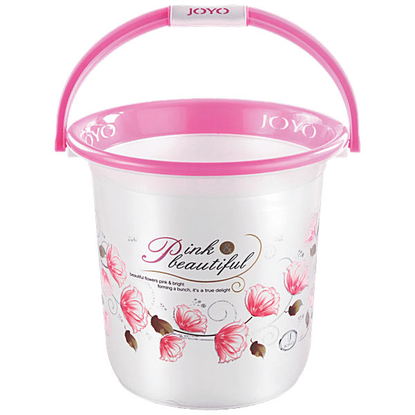 Buy JOYO Better Home Printed Plastic Bathroom Bucket Pink Highly