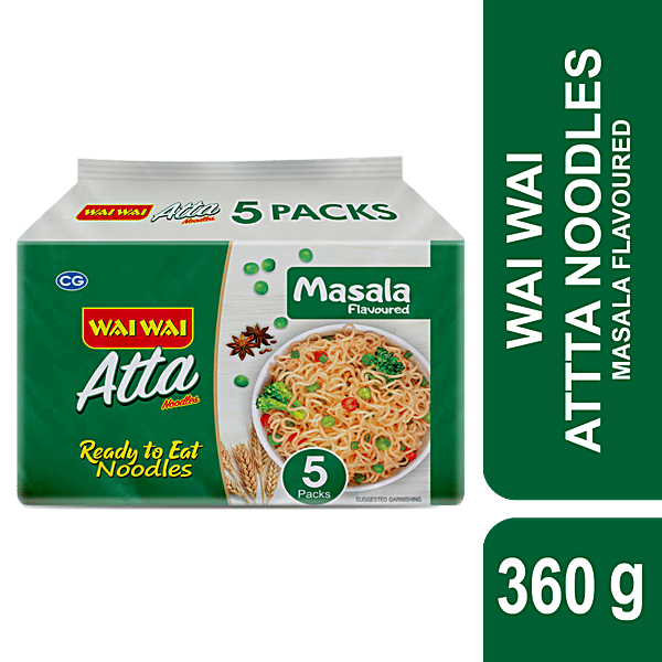 Buy Wai Wai Atta Noodles Ready To Eat Instant Masala Flavour Online