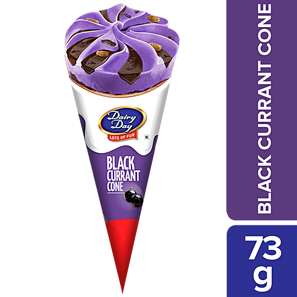 Buy Dairy Day Blackcurrant Cone Ice Cream Rich Creamy Online At