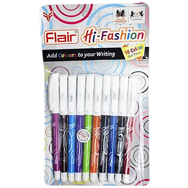 Buy Flair Hi Fashion Colour Gel Pens For Smooth Writing Online At