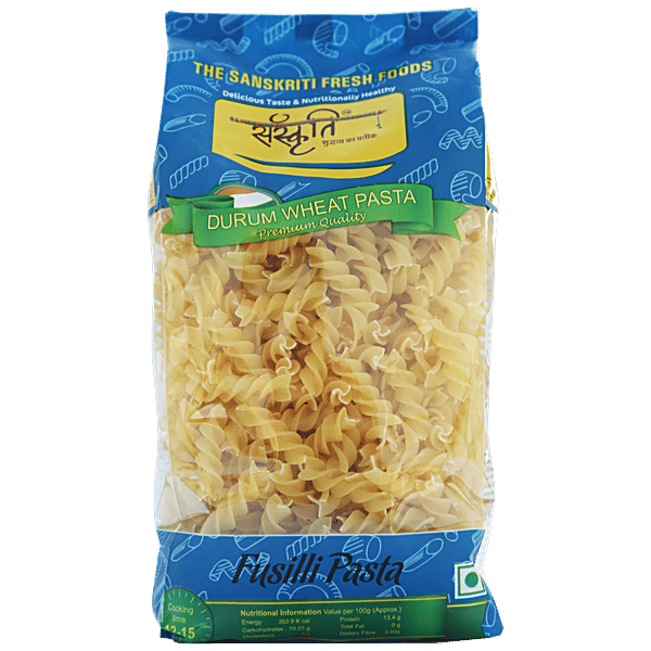 Buy Sanskriti Durum Wheat Fusilli Nutritious Healthy Pasta High