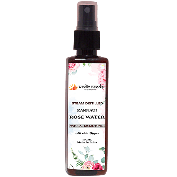 Buy Vedic Needs Kannauj Rosewater Steam Distilled Natural Facial