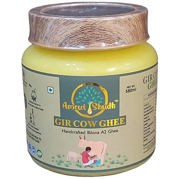 Buy Amrut Shudh A2 Gir Cow Vedic Ghee By Bilona Method Improves