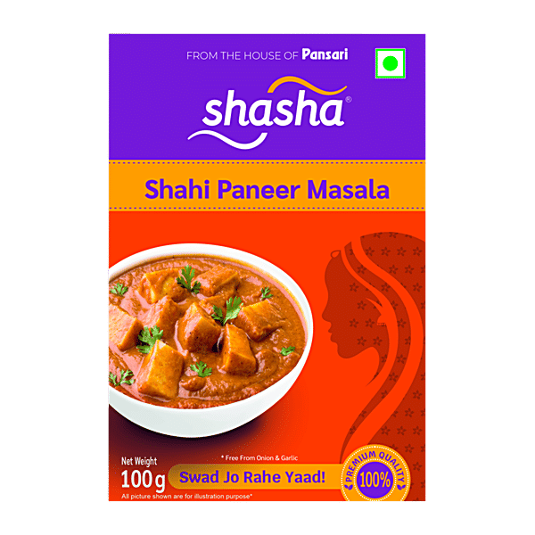 Buy SHASHA Shahi Paneer Masala Premium Quality Aromatic Spice Blend