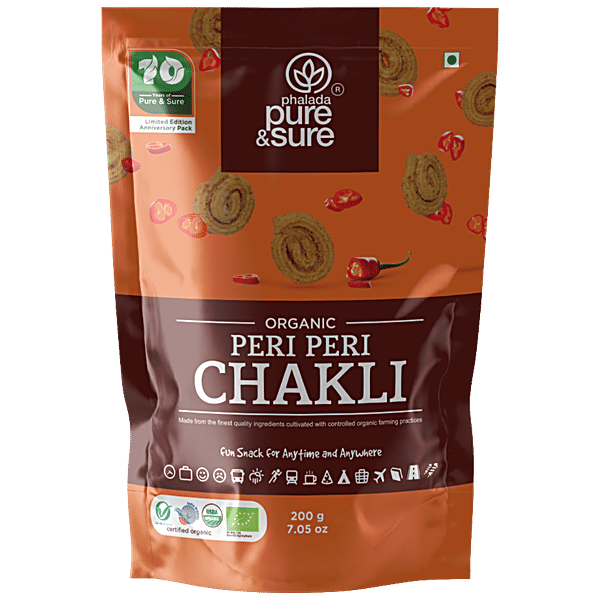 Buy Phalada Pure Sure Organic Peri Peri Chakli Crunchy Healthy