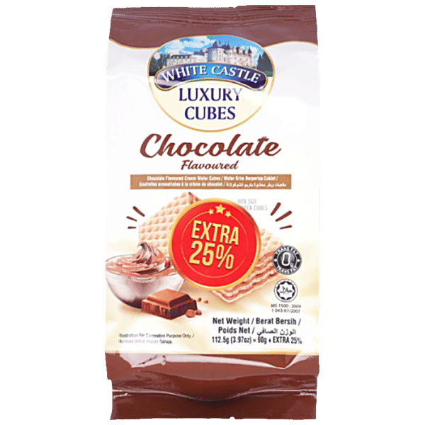 Buy White Castle Luxury Cream Wafer Cubes Chocolate Flavoured Sweet