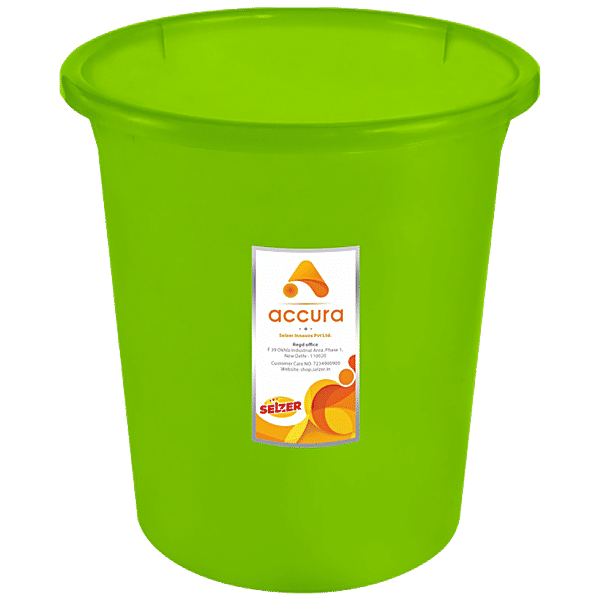 Buy Accura Open Dustbin Plastic Strong Durable Green Online At