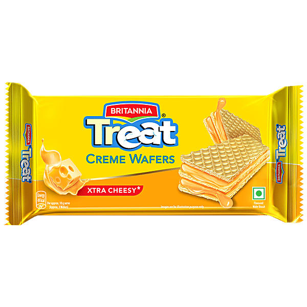 Buy Britannia Treat Cheese Flavoured Wafer Biscuit Online At Best Price