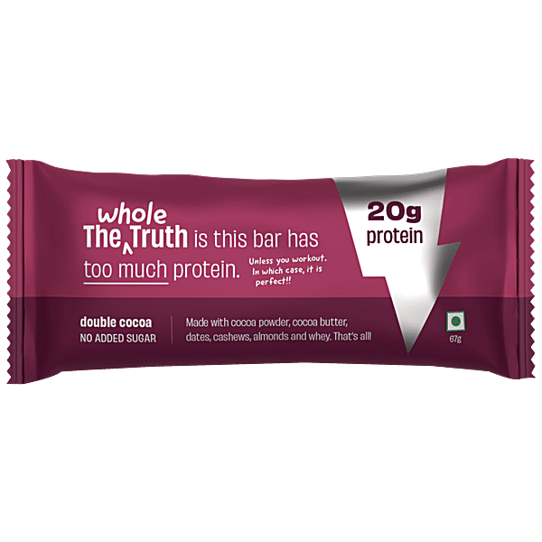 Buy The Whole Truth Pro 20g Protein Bar Double Cocoa No Added Sugar