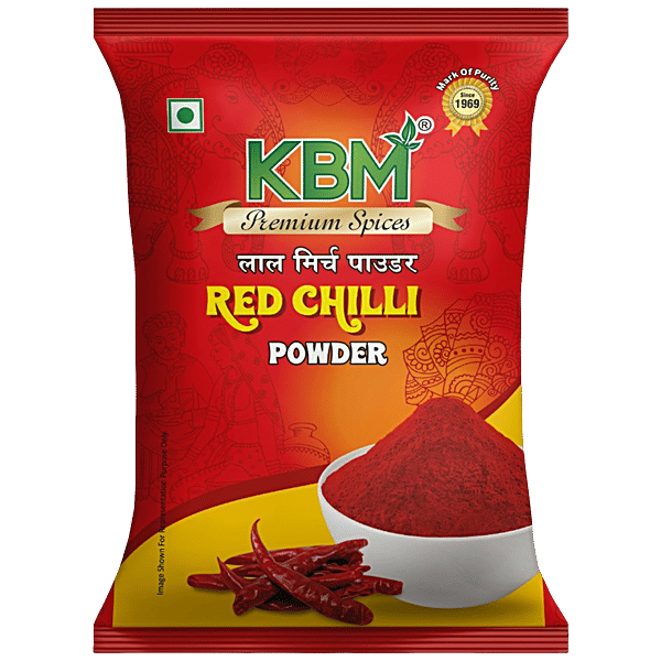 Buy Kbm Premium Spices Red Chilli Lal Mirch Powder Online At Best Price