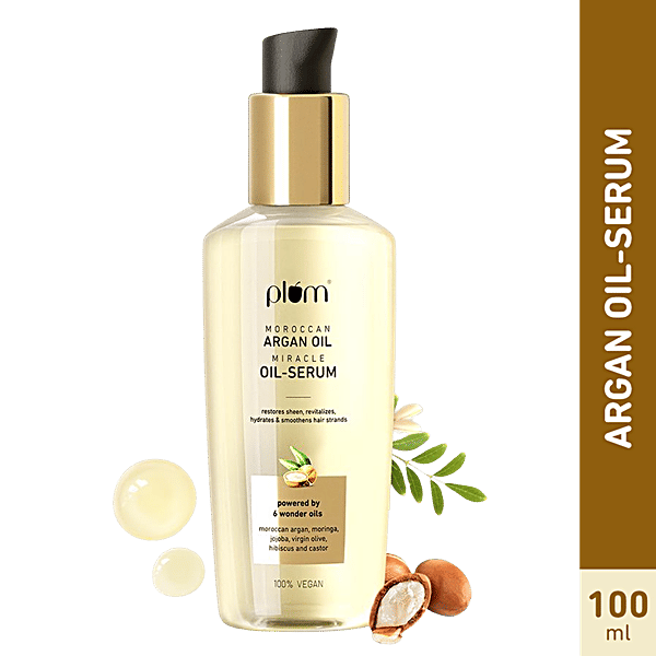 Buy Plum Moroccan Argan Oil Miracle Oil Serum Smoothens Hair