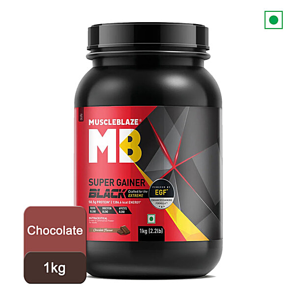 Buy Muscleblaze Super Gainer Black With Enhanced Gaining Formula