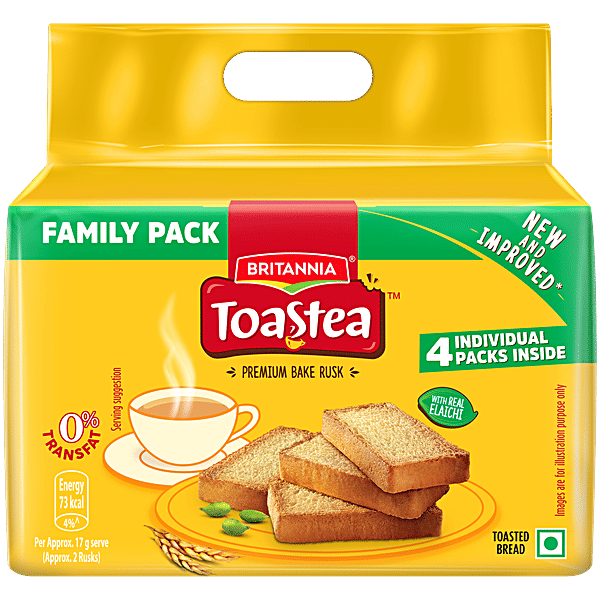 Buy Britannia Toastea Premium Bake Rusk With Real Elaichi Online At