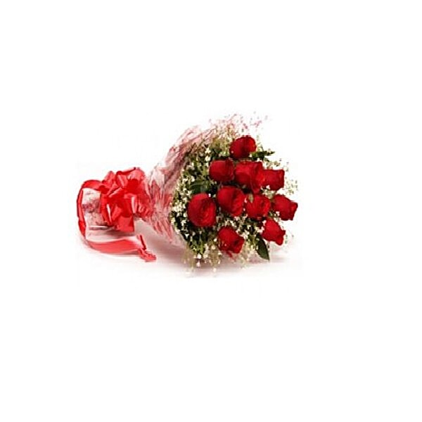 Buy Blooms Bouquets Flower Bouquet Bunches Of 12 Red Roses 1 Pc Online