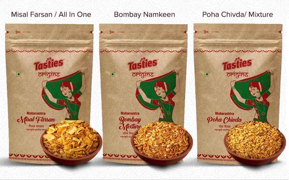 Buy Tasties Origins Five Famous Authentic Maharashtra Snacks Online At