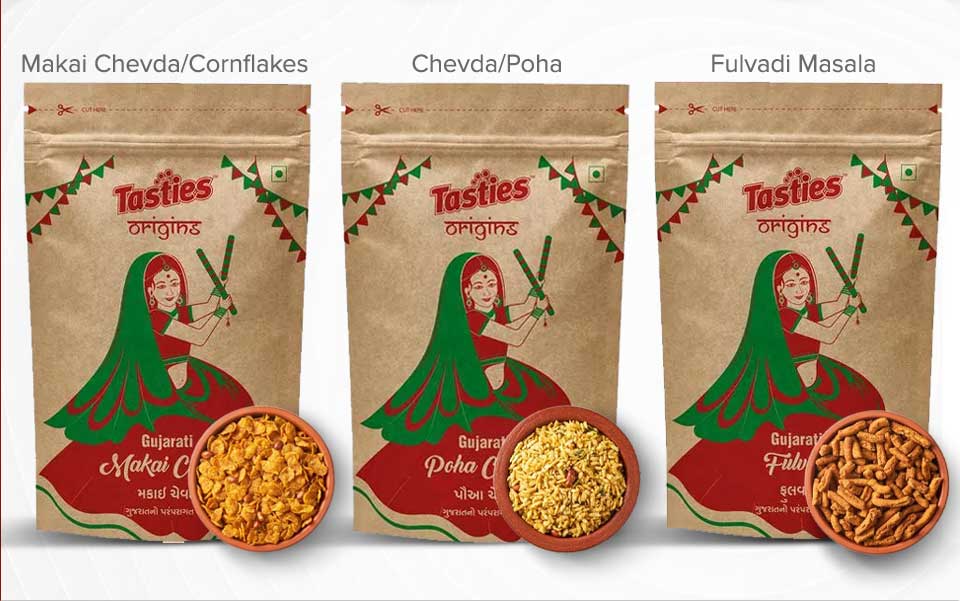 Buy Tasties Origins Five Famous Authentic Gujarati Snacks Online At