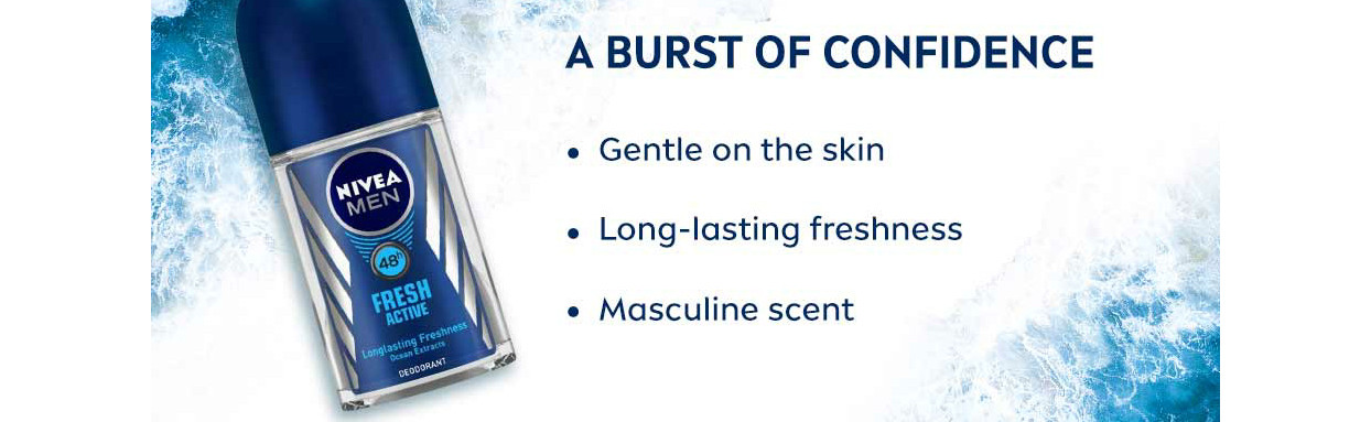 Buy Nivea Roll On Fresh Active For Men 50 Ml Can Online At Best Price ...