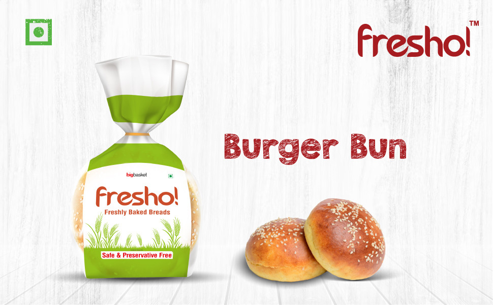 Buy Fresho Burger Buns Safe & Preservative Free 150 Gm Online At Best