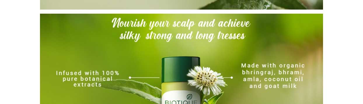 Buy Biotique Therapeutic Oil Bio Bhringraj Fresh Growth For Fine Thinning  Hair 200 Ml Online at the Best Price of Rs 255 - bigbasket